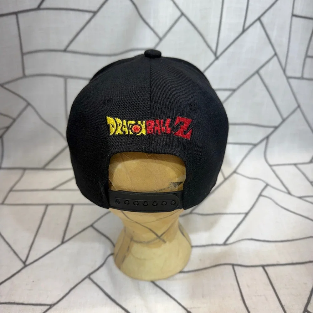 Dragon Ball Z Snapback Hat‎ OS Black Goku Kanji Logo Anime Baseball Cap